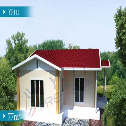 77 m² Tek Katlı Prefabrik Ev